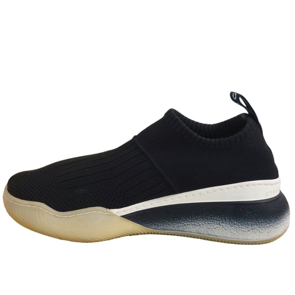 STELLA MCCARTNEY Loop Sock Sneakers Black & White Size 37 / US 7 - Picture 7 of 9